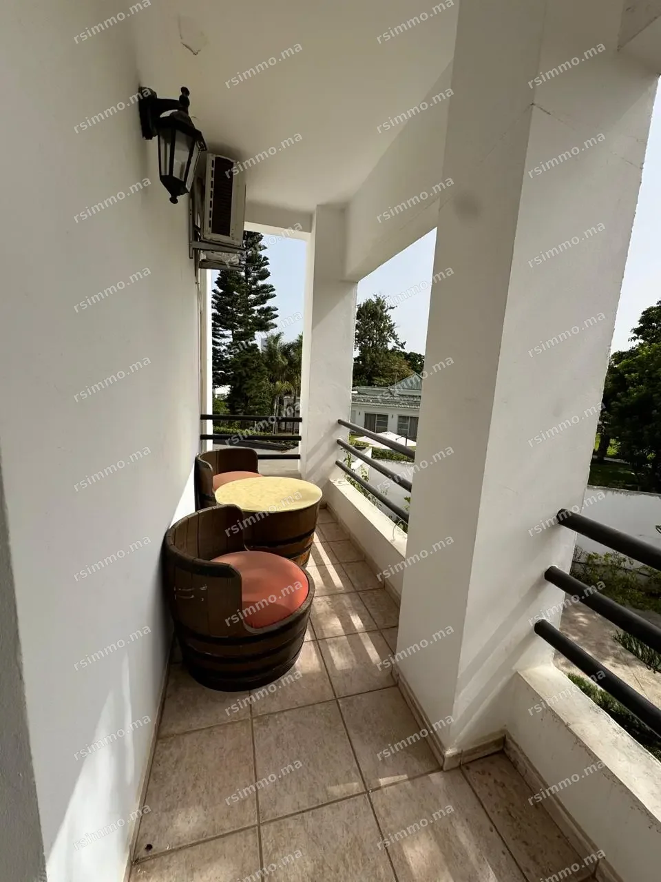 Balcon privatif de la suite